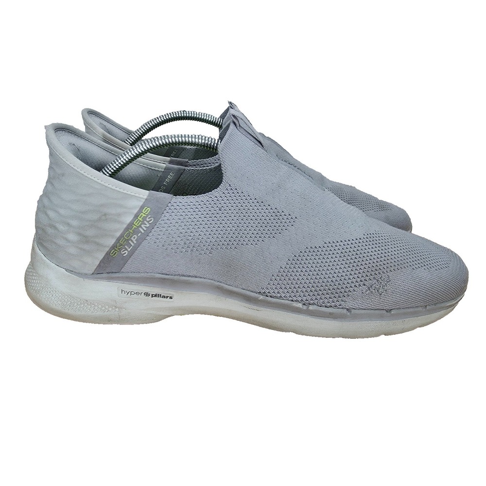 Skecher Go Walk 6 Slip Ins Shoes Mens 12 Gray Pull On Sneakers Casual 216278 *